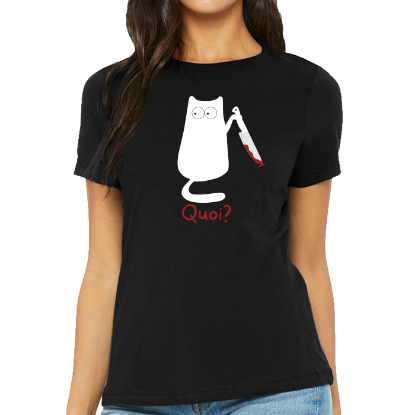Image de Quoi? - Chat avec couteau