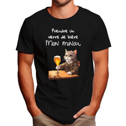 Image de Prendre un verre de bière mon minou