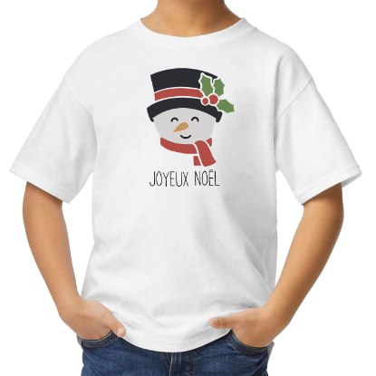Image de Joyeux Noël - Bonhomme de neige