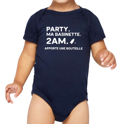 Image de Party. Ma basinette. 2am. Apporte une bouteille
