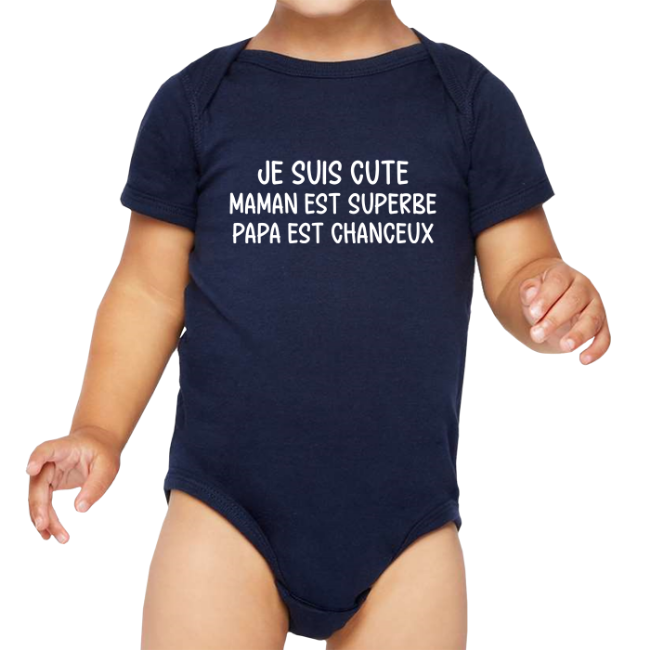 Image de Je suis cute, maman est superbe, papa est chanceux