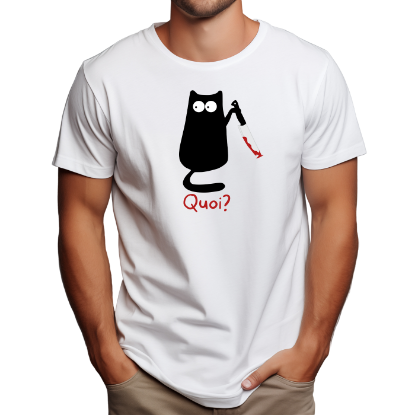 Image de Quoi? Chat avec couteau