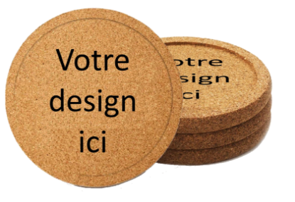 Image de 4 sous-verres personnalisable