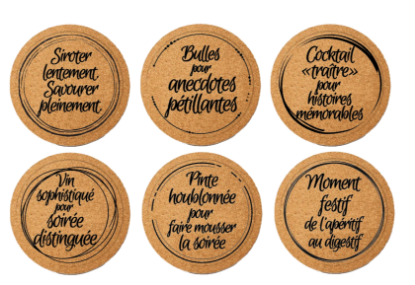Picture of Round – 6 assorted coasters