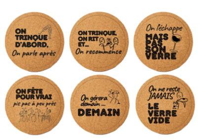 Picture of Cartoon – 6 assorted coasters