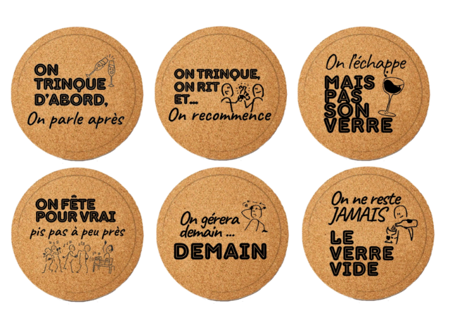 Picture of Cartoon – 6 assorted coasters